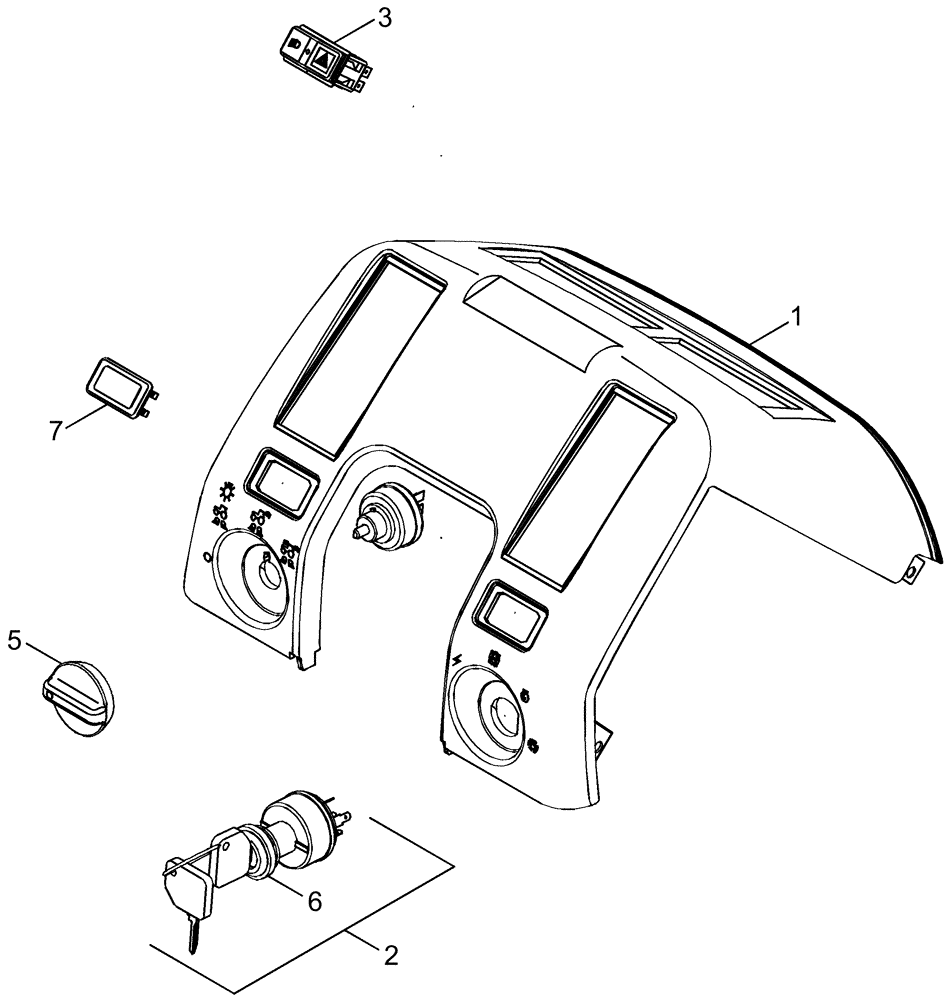 Схема запчастей Case IH MAGNUM 255 - (04-14) - CONTROLS - FRONT CONSOLE (04) - ELECTRICAL SYSTEMS