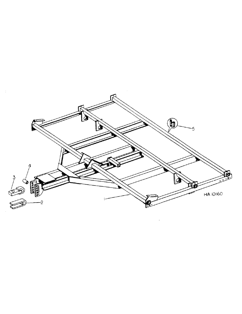 Схема запчастей Case IH 45 - (C-02) - MAIN FRAME AND HITCH, 8 FOOT 6 INCH MODEL 