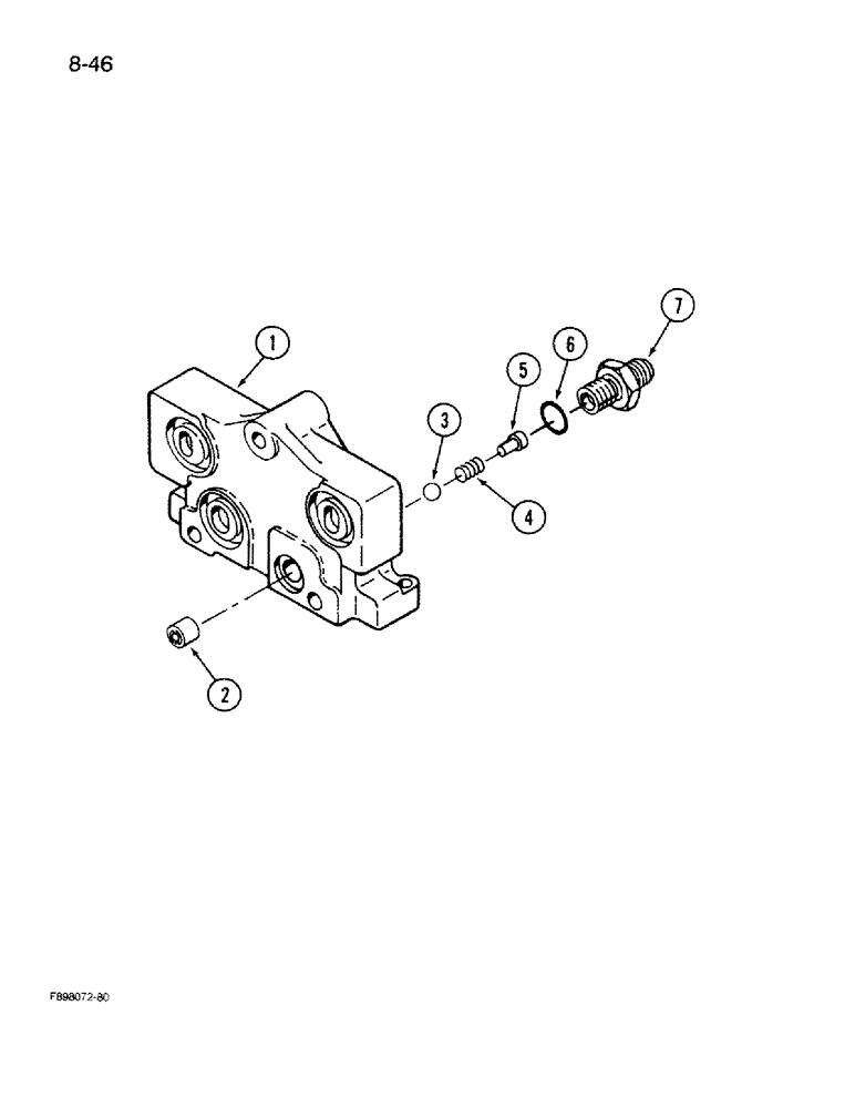 Схема запчастей Case IH 9270 - (8-46) - HYDRAULIC REMOTE VALVE INLET (08) - HYDRAULICS