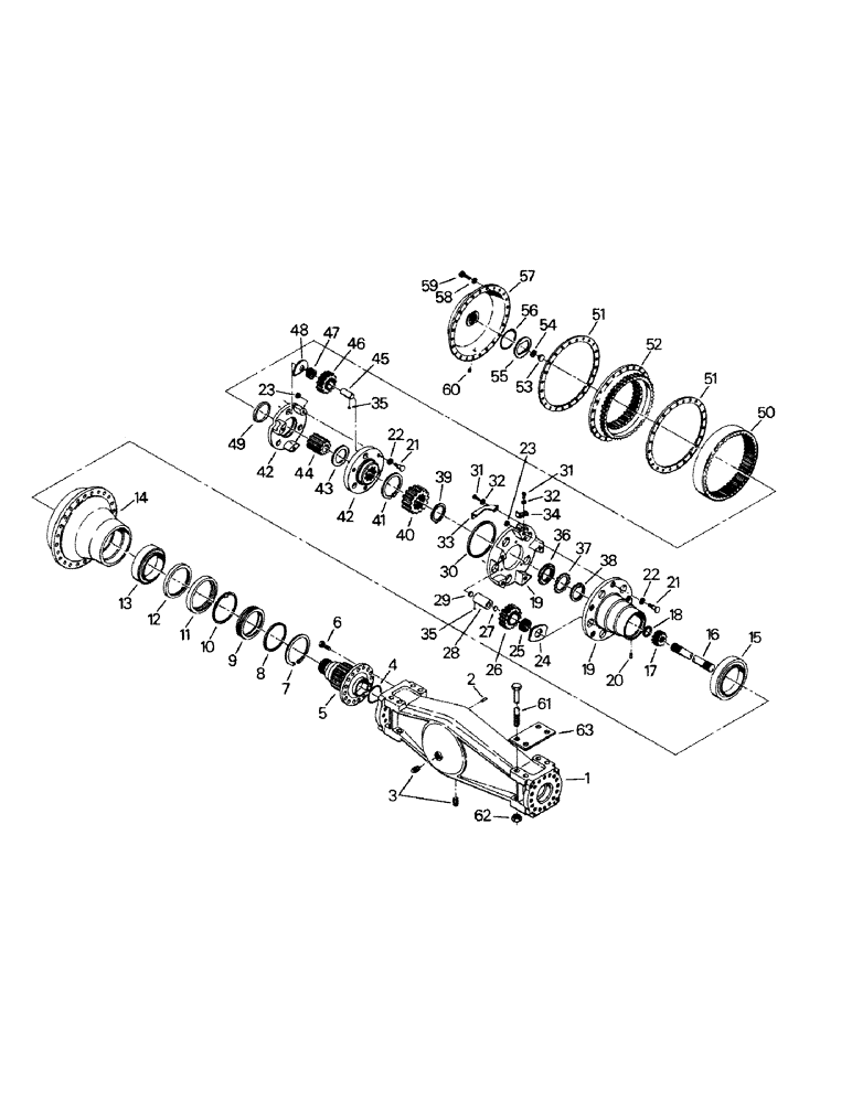 Схема запчастей Case IH KP-525 - (04-18) - AXLE ASSEMBLY (04) - Drive Train