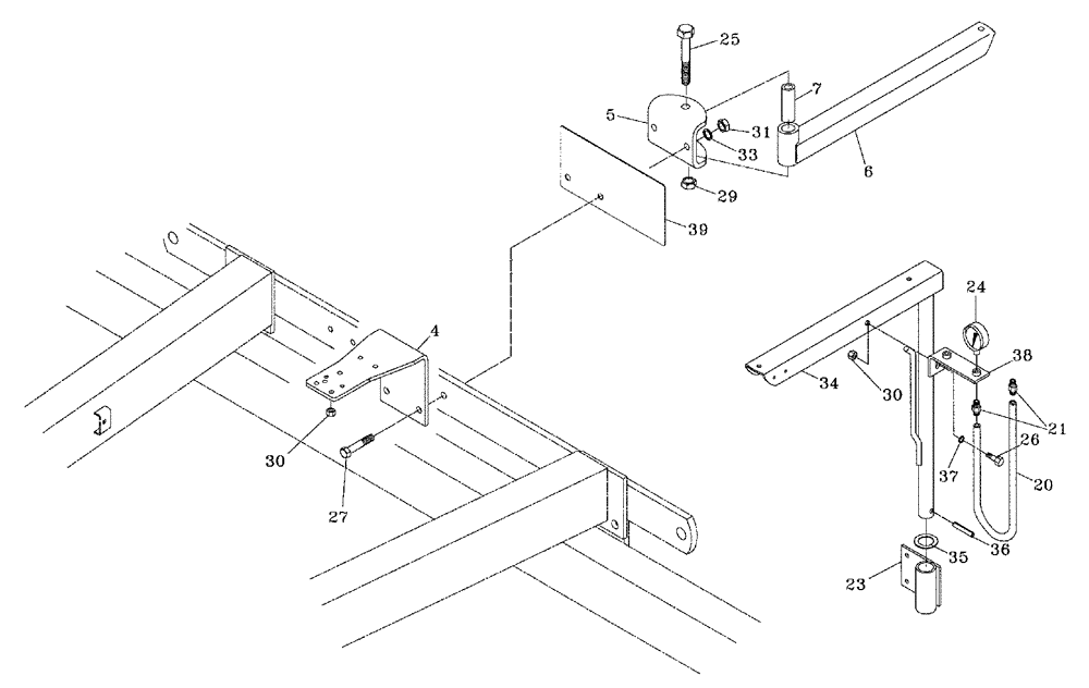 Схема запчастей Case IH 5310 - (75.200.17) - REGULATOR MOUNTING (09) - CHASSIS/ATTACHMENTS