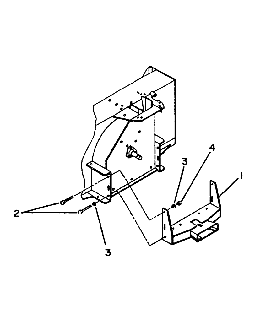 Схема запчастей Case IH BSX151 - (203) - FEMALE HITCH - FRONT MOUNT 