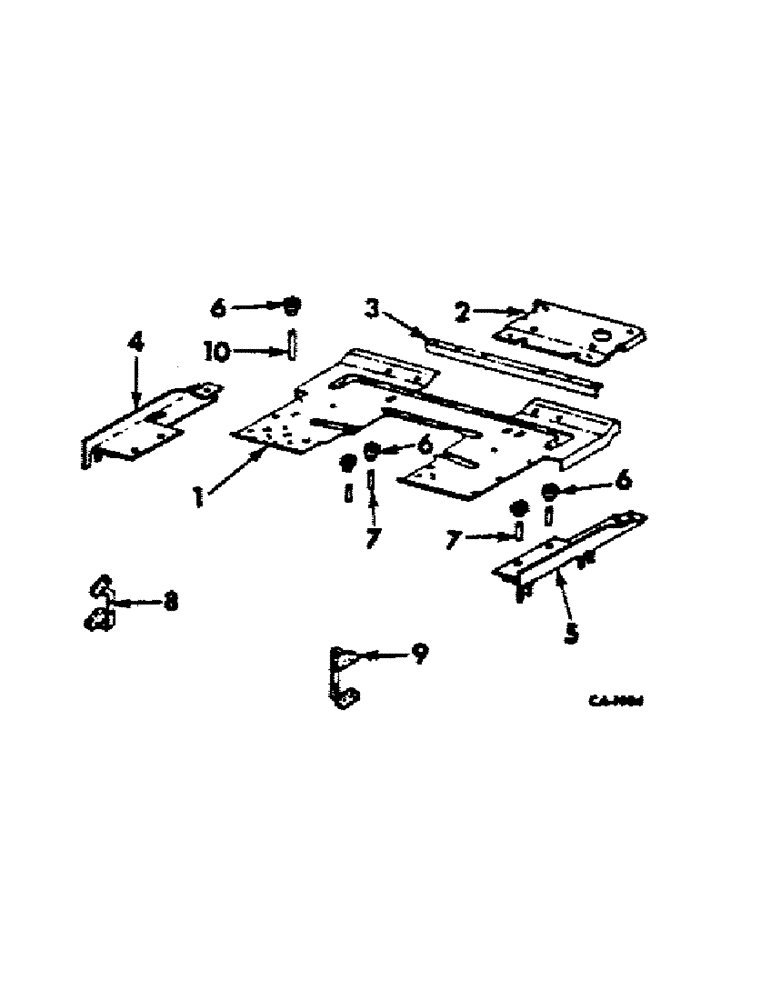 Схема запчастей Case IH 966 - (13-07) - SUPERSTRUCTURE, PLATFORMS AND EXTENSIONS (05) - SUPERSTRUCTURE