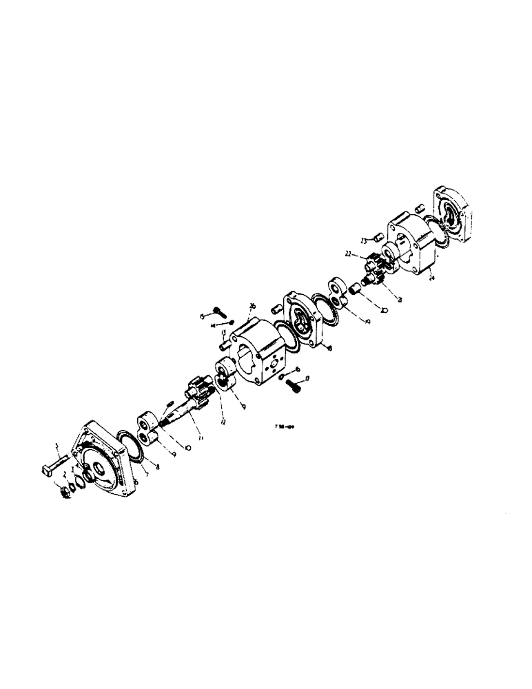 Схема запчастей Case IH 364 - (6-19) - ATTACHMENTS, POWER STEERING AND FRONT AXLE ATTACHMENT, DUAL PUMP Attachments