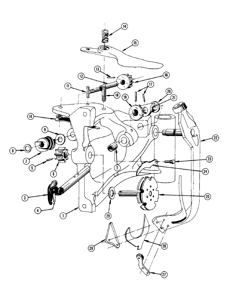 Схема запчастей Case IH 133 - (38) - KNOTTER AND KNOTTER FRAME 