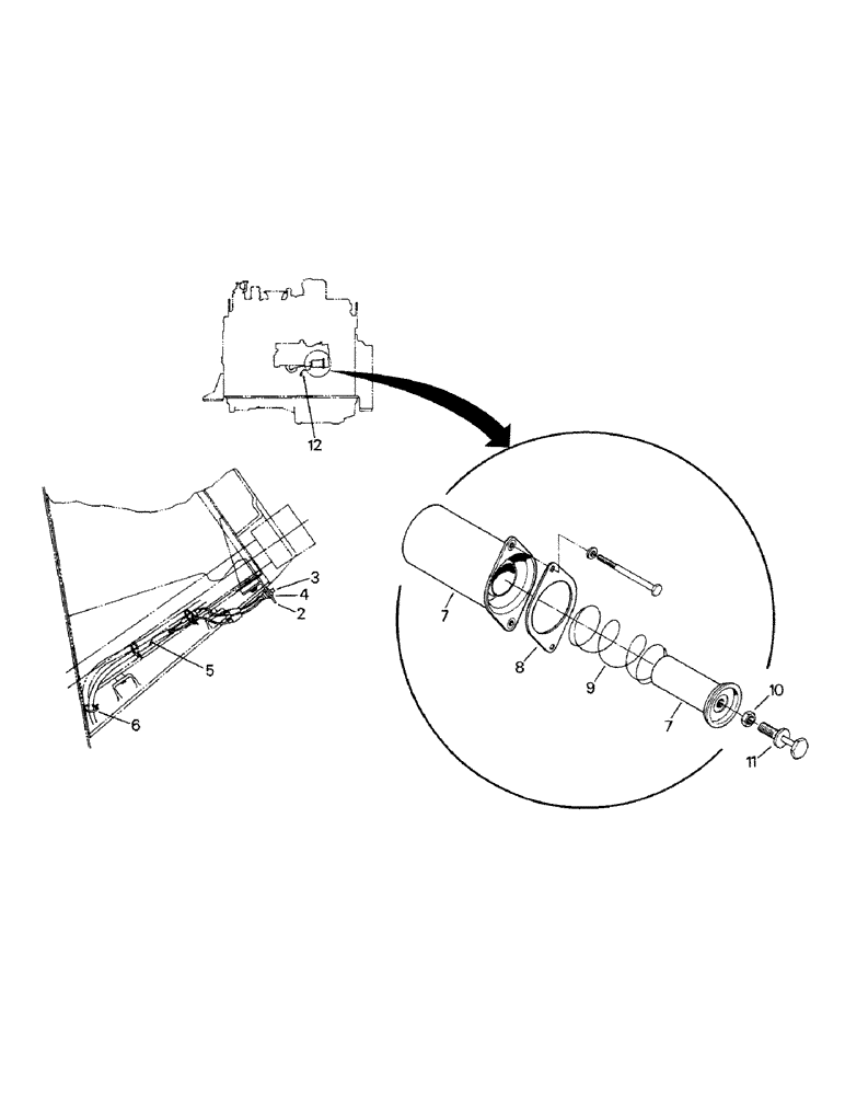 Схема запчастей Case IH CP-1400 - (07-03) - FUEL SHUTOFF KIT, CAT 3406 ENGINE, EARLY STYLE (02) - FUEL SYSTEM