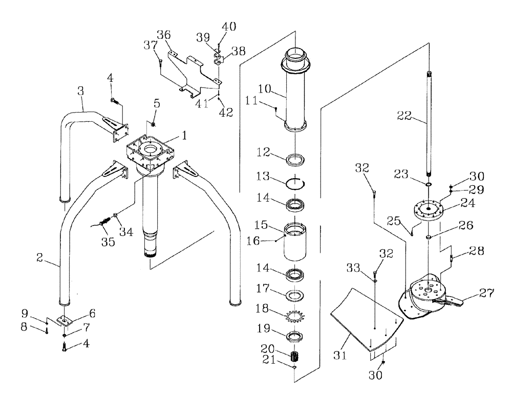 Схема запчастей Case IH 7700 - (A07[02]) - VERTICAL ARM EXTRACTOR FAN (PRIMARY) Mainframe & Functioning Components