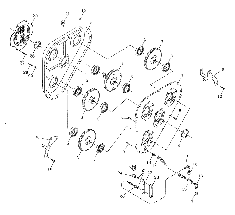 Схема запчастей Case IH 7700 - (C06[07]) - GEARBOX {3306} {DENISON} Engine & Engine Attachments