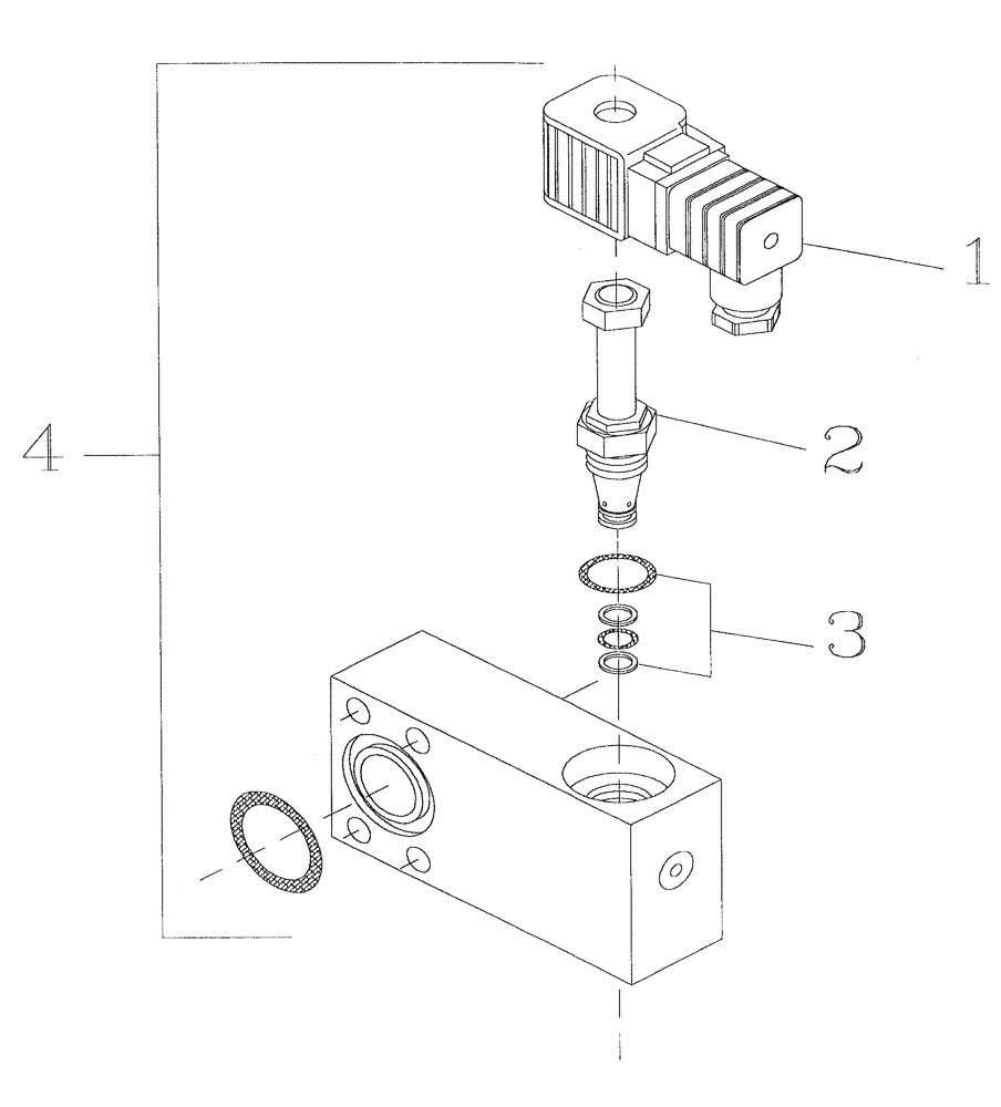 Схема запчастей Case IH 7700 - (B05[14]) - HYDRAULIC SOLENOID VALVE Hydraulic Components & Circuits