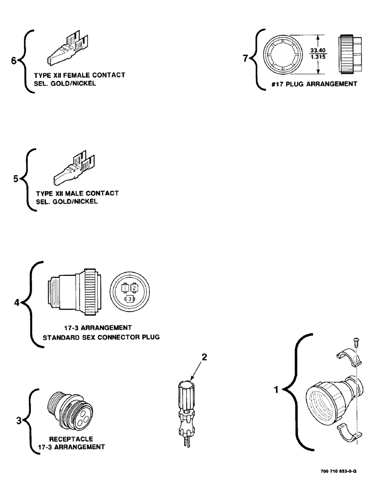 Схема запчастей Case IH 8545 - (9-62) - ELECTRICAL HARNESS SERVICE PARTS Decals & Attachments