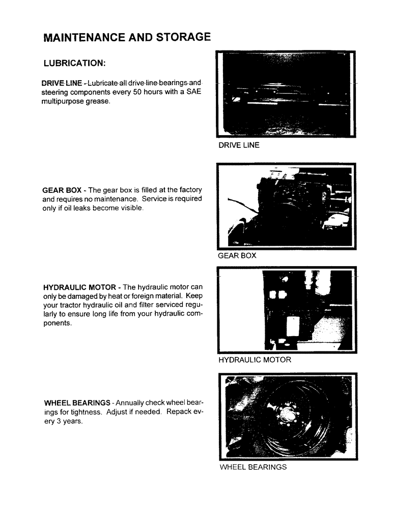 Схема запчастей Case IH 3400 - (B21) - MAINTENANCE AND STORAGE 