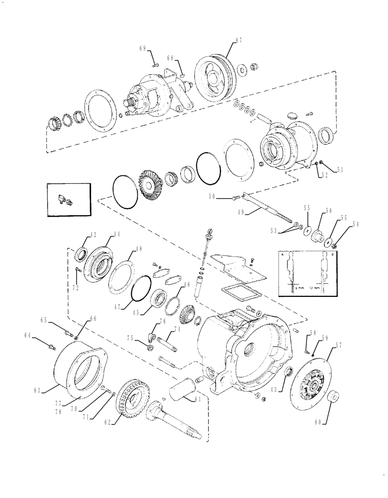 Схема запчастей Case IH 1680 - (6-004) - POWER TAKEOFF DRIVE (CONTD) (03) - POWER TRAIN