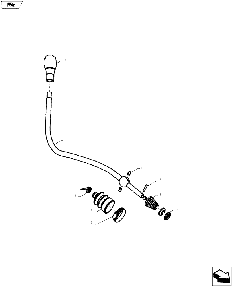 Схема запчастей Case IH FARMALL 75A - (21.130.02) - GEAR SHIFT ASSEMBLY (21) - TRANSMISSION