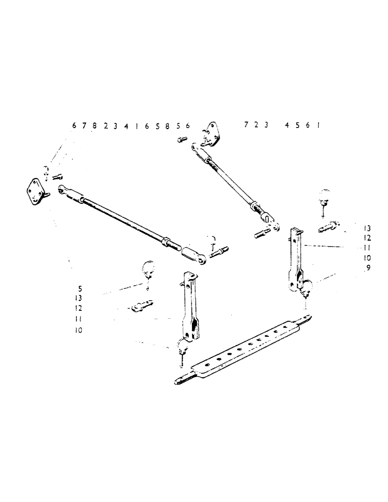 Схема запчастей Case IH 990A - (61) - STABILISER BARS, U382 (07) - HYDRAULIC SYSTEM