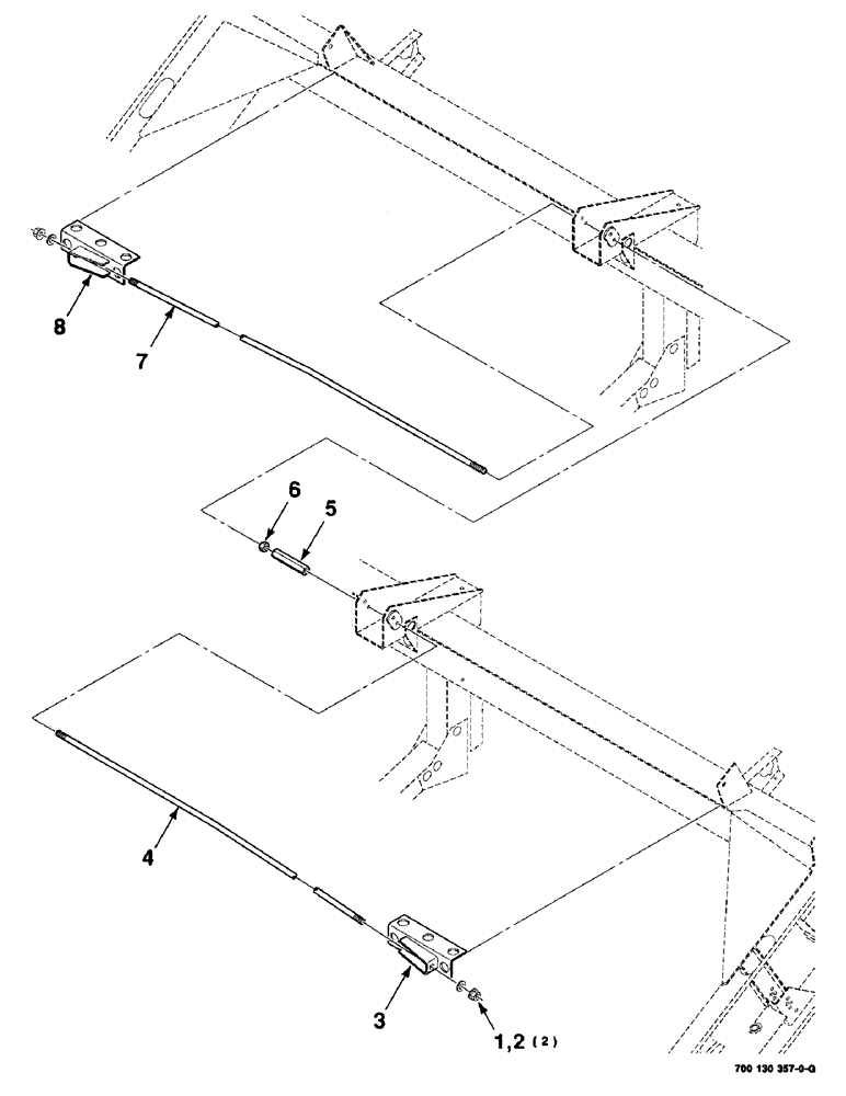 Схема запчастей Case IH 8820 - (9-24) - TRUSS ROD KIT, 25 FOOT, 700130357 TRUSS ROD KIT COMPLETE, 25 FOOT (09) - CHASSIS