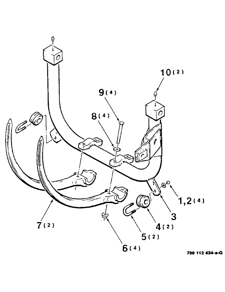 Схема запчастей Case IH 8530 - (6-10) - NEEDLE ASSEMBLY (14) - BALE CHAMBER