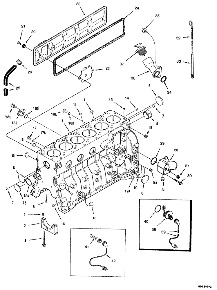 Схема запчастей Case IH 8880 - (10-028) - CYLINDER BLOCK - 6T-590 EMISSIONS CERTIFIED ENGINE (10) - ENGINE