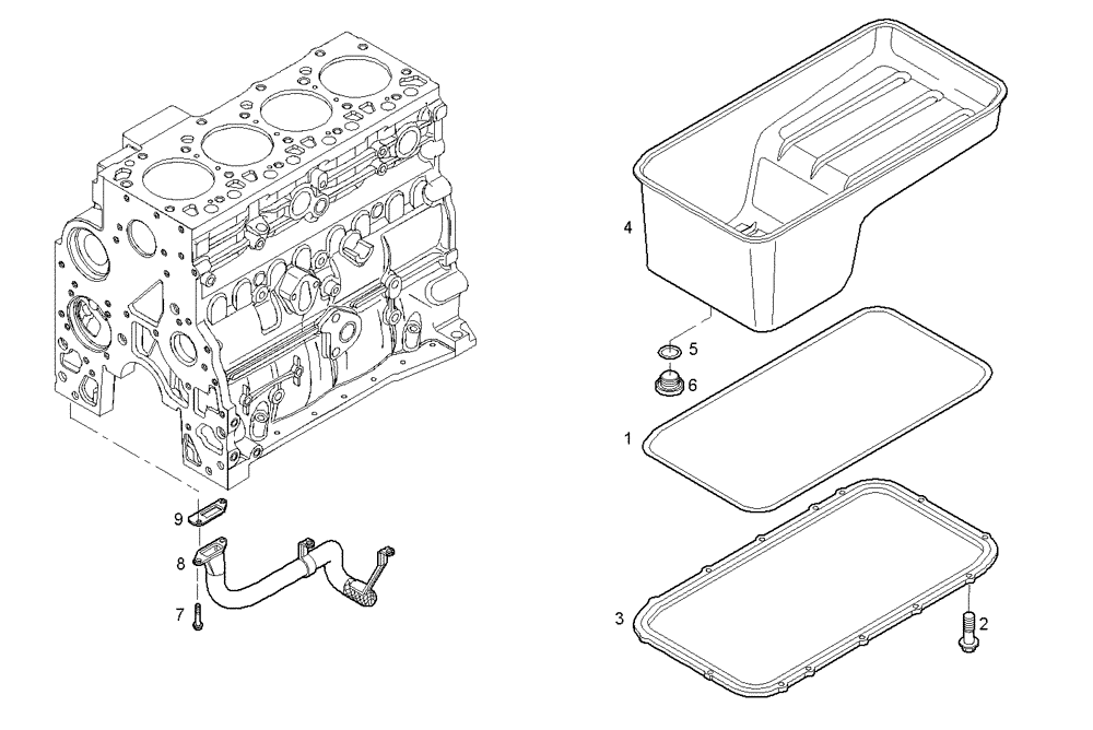 Схема запчастей Case IH F4BE0484F D606 - (0420.209) - OIL SUMP 