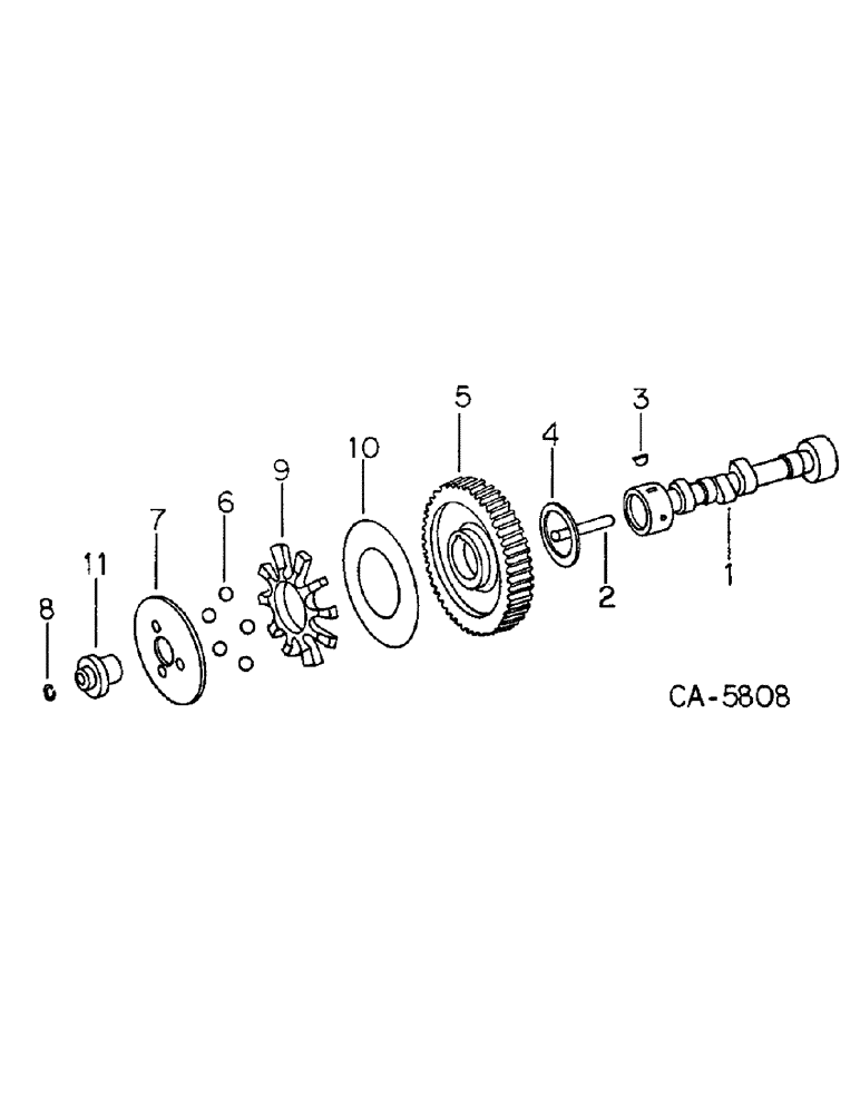 Схема запчастей Case IH 4130 - (12-05) - POWER, CAMSHAFT (04) - Drive Train