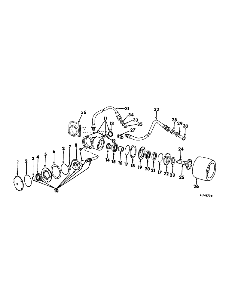 Схема запчастей Case IH 2706 - (B-21) - POWER TRAIN, BELT PULLEY, REGULAR DUTY, TRACTORS WITH INDEPENDENT PTO (03) - POWER TRAIN