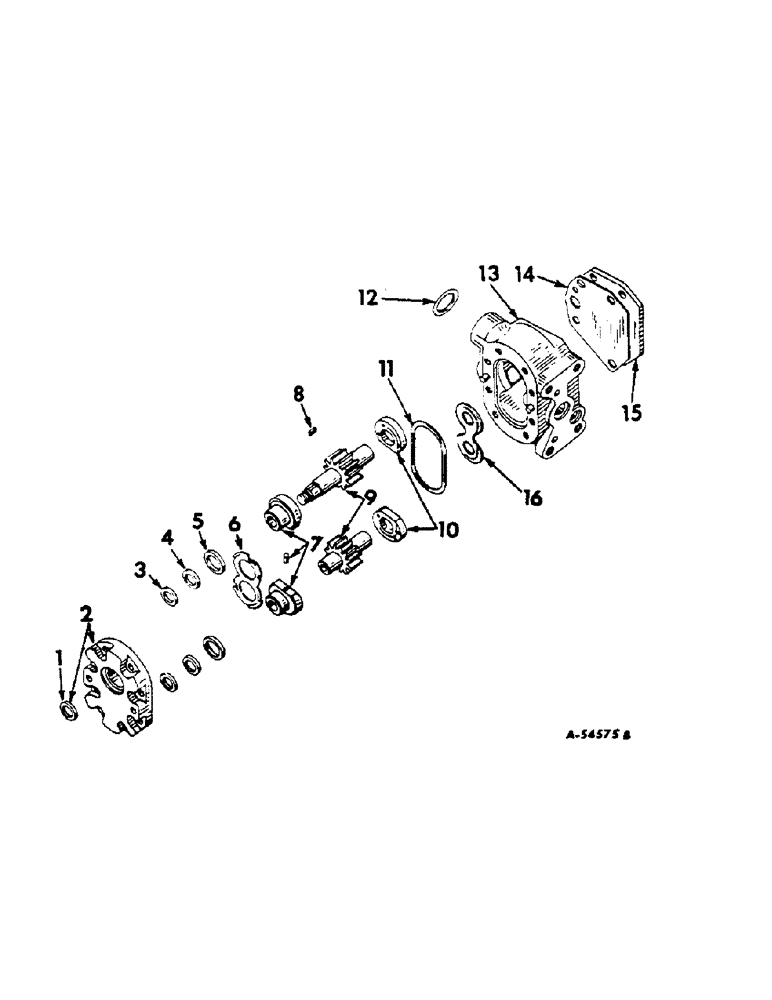 Схема запчастей Case IH 806 - (F-11) - HYDRAULIC SYSTEM, HYDRAULIC PUMP, THOMPSON, 12 OR 17 GPM (07) - HYDRAULIC SYSTEM