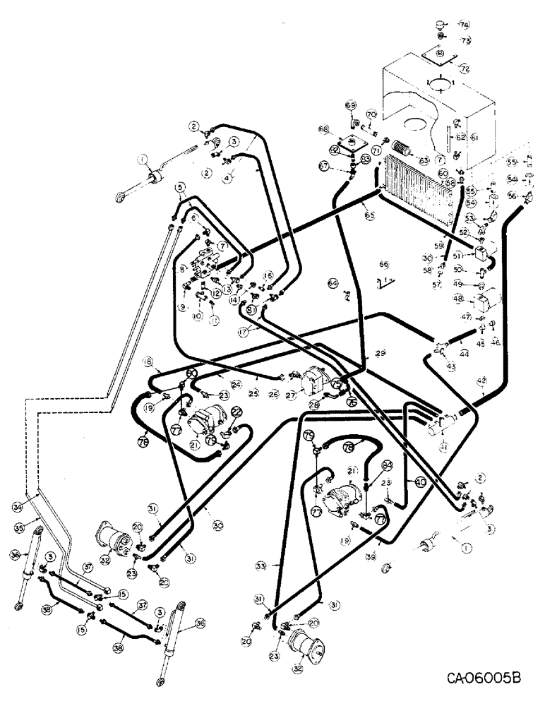 Схема запчастей Case IH 4140 - (10-01) - HYDRAULIC AND HYDROSTATIC SYSTEM (07) - HYDRAULICS