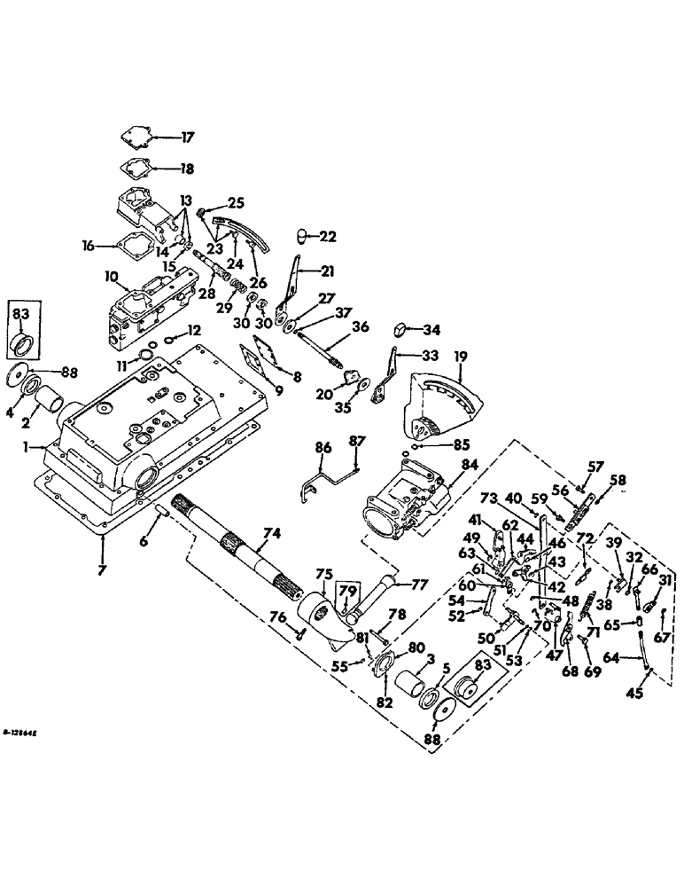 Схема запчастей Case IH 1026 - (10-17) - HYDRAULICS, DRAFT CONTROL, FARMALL TRACTORS W/ S/N 9297 & BELOW, INTL TRACTORS W/ S/N 7545 & BELOW (07) - HYDRAULICS