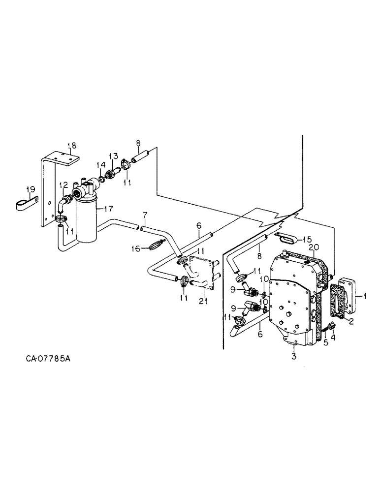 Схема запчастей Case IH 6388 - (10-08) - HYDRAULICS, MUTIPLE CONTROL VALVE AND CONNECTIONS (07) - HYDRAULICS