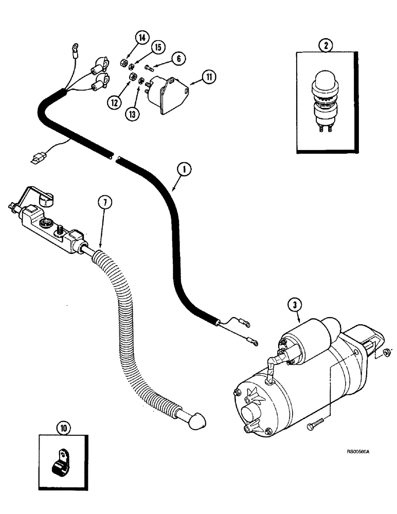 Схема запчастей Case IH 1680 - (4-48) - FEEDER REVERSER HARNESS (06) - ELECTRICAL