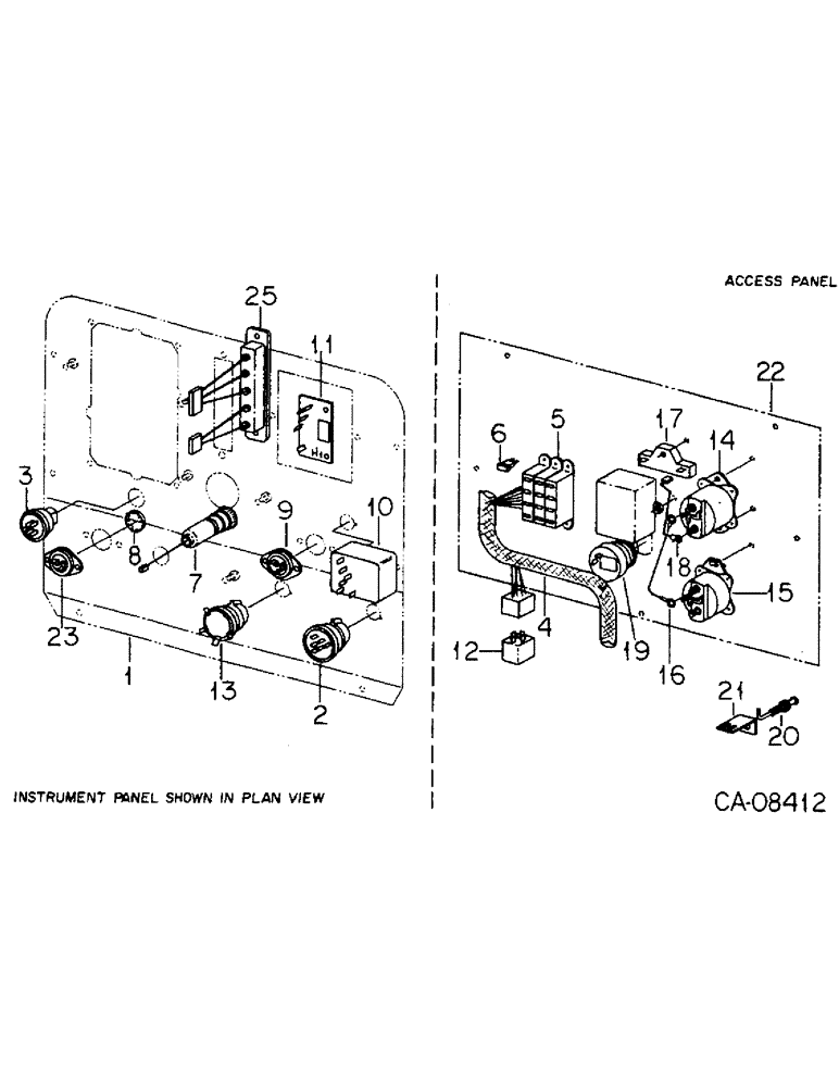 Схема запчастей Case IH 4786 - (08-09) - ELECTRICAL, INSTRUMENT PANEL WIRING, SWITCHES AND RELATED PARTS (06) - ELECTRICAL