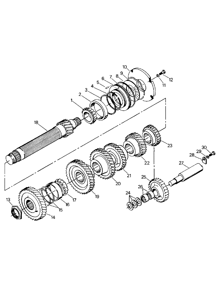 Схема запчастей Case IH CR-1225 - (04-24) - TRANSMISSION COUNTERSHAFT (04) - Drive Train