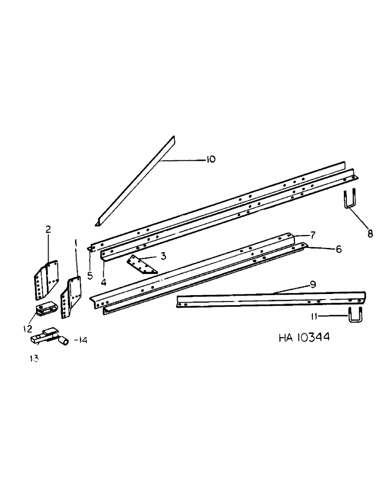 Схема запчастей Case IH 5500 - (C-05) - TRACTOR HITCH, TRAIL BEHIND, 10 FOOT MODEL 