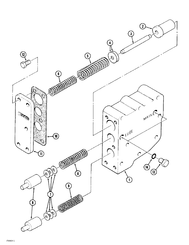 Схема запчастей Case IH 9370 QUADTRAC - (6-026) - POWER SHIFT TRANSMISSION ASSEMBLY, REGULATOR VALVE ASSEMBLY (06) - POWER TRAIN