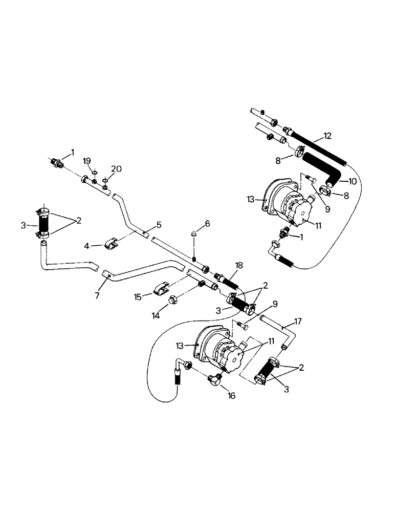 Схема запчастей Case IH ST470 - (08-07) - HYDRAULIC PUMP AND MOUNTING, CUMMINS ENGINE (07) - HYDRAULICS