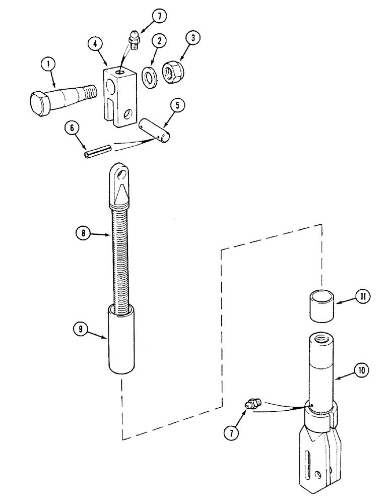 Схема запчастей Case IH 1494 - (9-354) - LIFT LINK (09) - CHASSIS/ATTACHMENTS