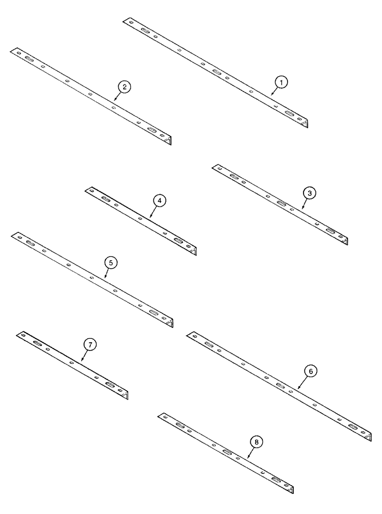 Схема запчастей Case IH 760 - (9-06) - SCRAPER ANGLES, P.I.N. 27351 AND AFTER (09) - CHASSIS/ATTACHMENTS