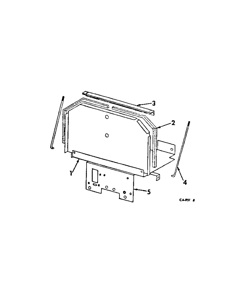 Схема запчастей Case IH 454 - (08-11[1]) - ELECTRICAL, BATTERY TRAY, GASOLINE ENGINE TRACTORS (06) - ELECTRICAL