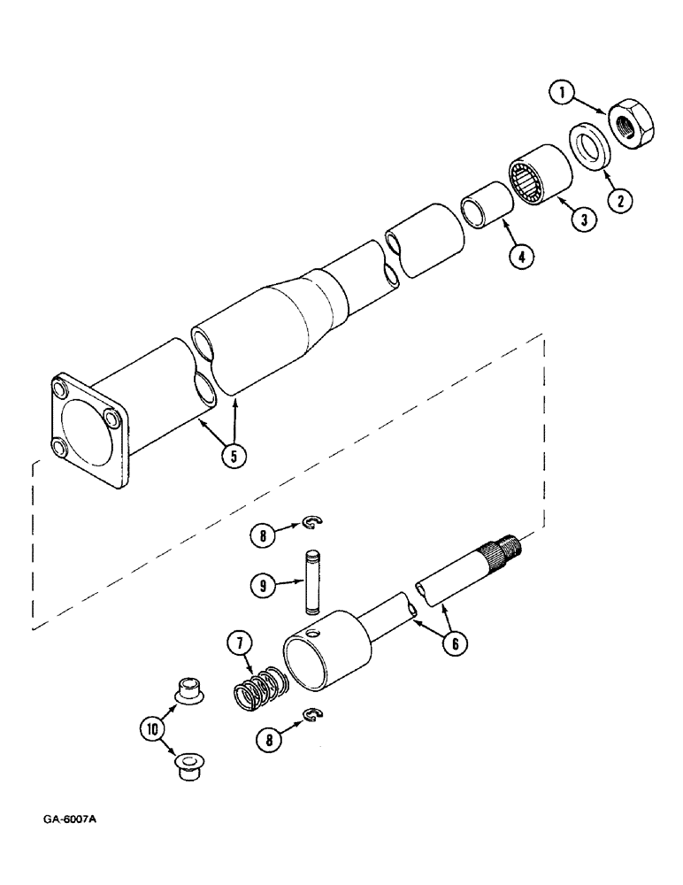 Схема запчастей Case IH 433 - (5-252) - STEERING COLUMN FOR POWER STEERING (05) - STEERING