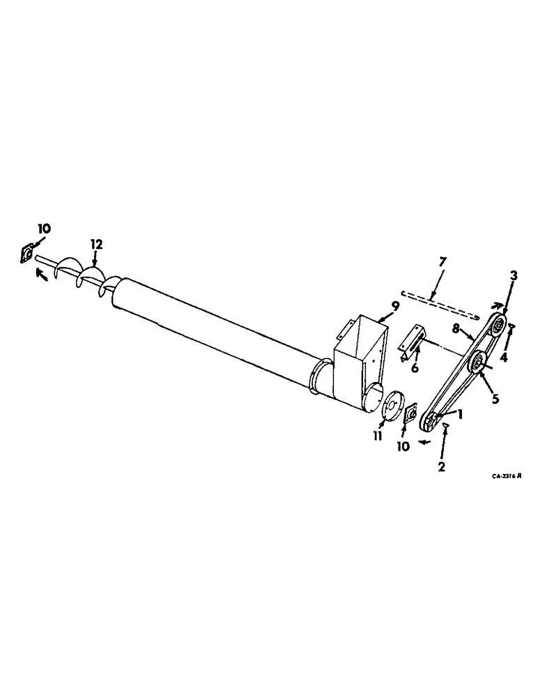 Схема запчастей Case IH 715 - (25-10) - ELEVATORS, TAILINGS DELIVERY AUGER AND DRIVE DOWNSPOUT Elevators