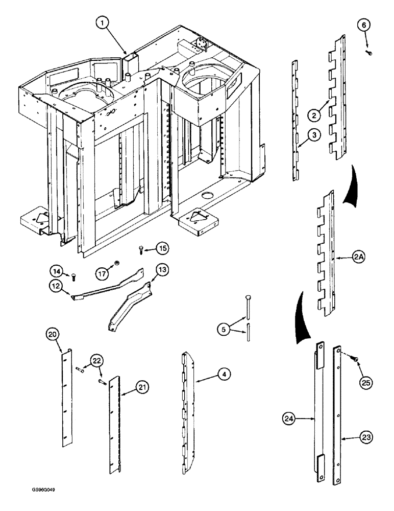 Схема запчастей Case IH 2044 - (9A-80) - DRUM HOUSING, 2044 COTTON PICKER (13) - PICKING SYSTEM