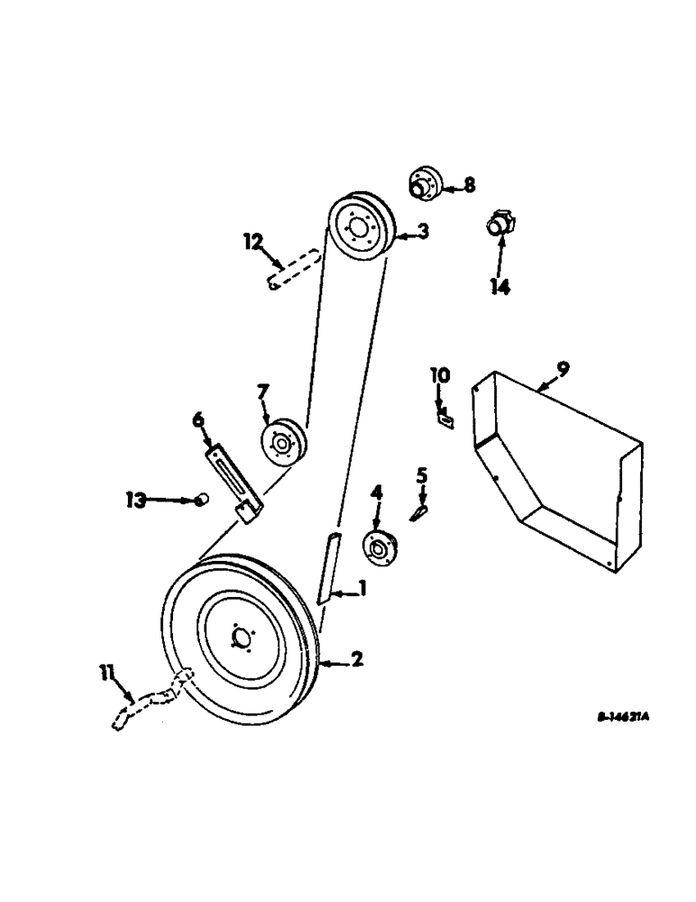 Схема запчастей Case IH 815 - (R-43) - SEPARATOR, SHAKER SHAFT DRIVE Separation