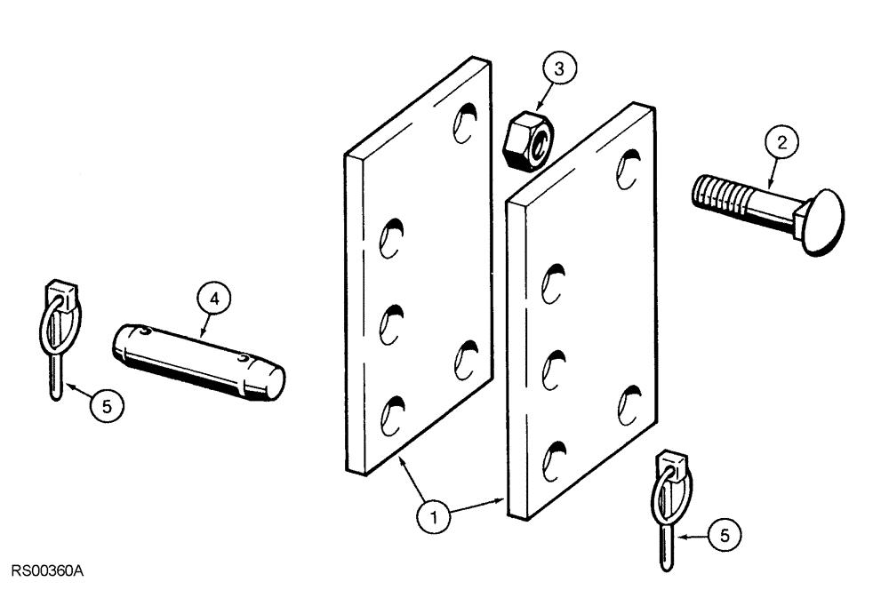 Схема запчастей Case IH 5850 - (09-74) - QUICK COUPLER HITCH ADAPTER, DIRECT MOUNTED (09) - CHASSIS