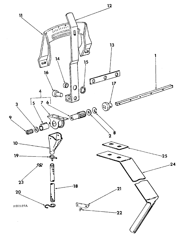 Схема запчастей Case IH 510 - (B-16) - GRASS SEED FEED MECHANISM 