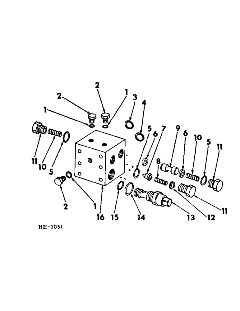 Схема запчастей Case IH 375 - (F-50) - HYDRAULIC SYSTEM, HYDROSTATIC MOTOR MANIFOLD VALVE (07) - HYDRAULIC SYSTEM