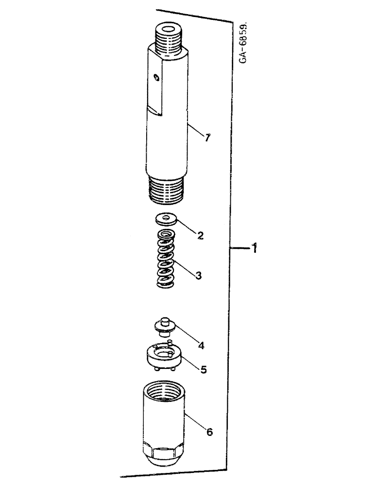 Схема запчастей Case IH D-206 - (11-087) - INJECTION NOZZLE HOLDER 