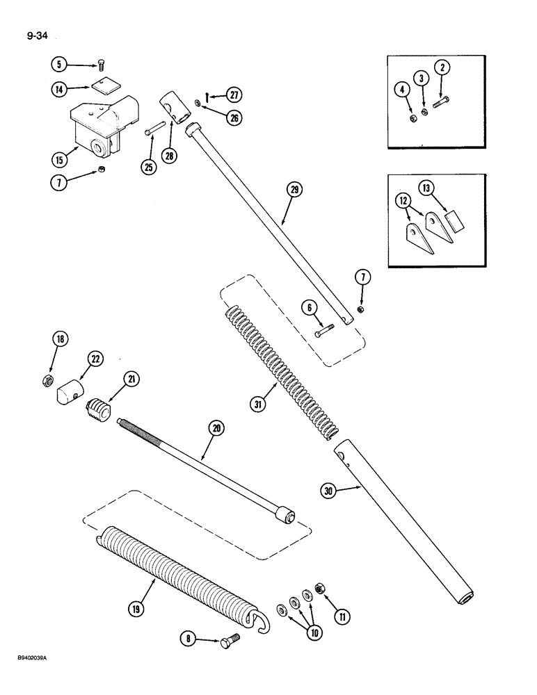 Схема запчастей Case IH 3205 - (9-34) - FLOTATION KIT (09) - CHASSIS/ATTACHMENTS