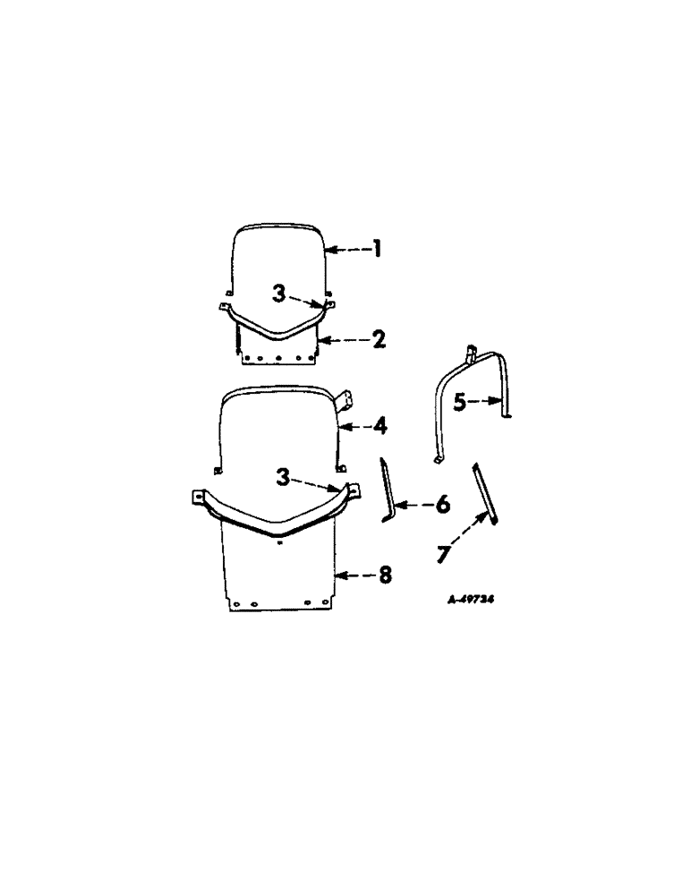 Схема запчастей Case IH LIQUID - (B-65[A]) - LIQUID FERTILIZERS, TANK SUPPORT BRACKET 