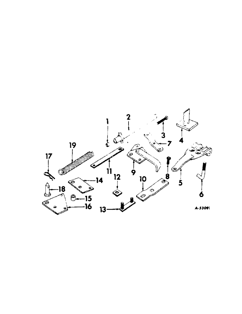 Схема запчастей Case IH 261 - (P-21[A]) - ADAPTING PARTS FOR SINGLE ACTING HYDRAULIC CYLINDERS 