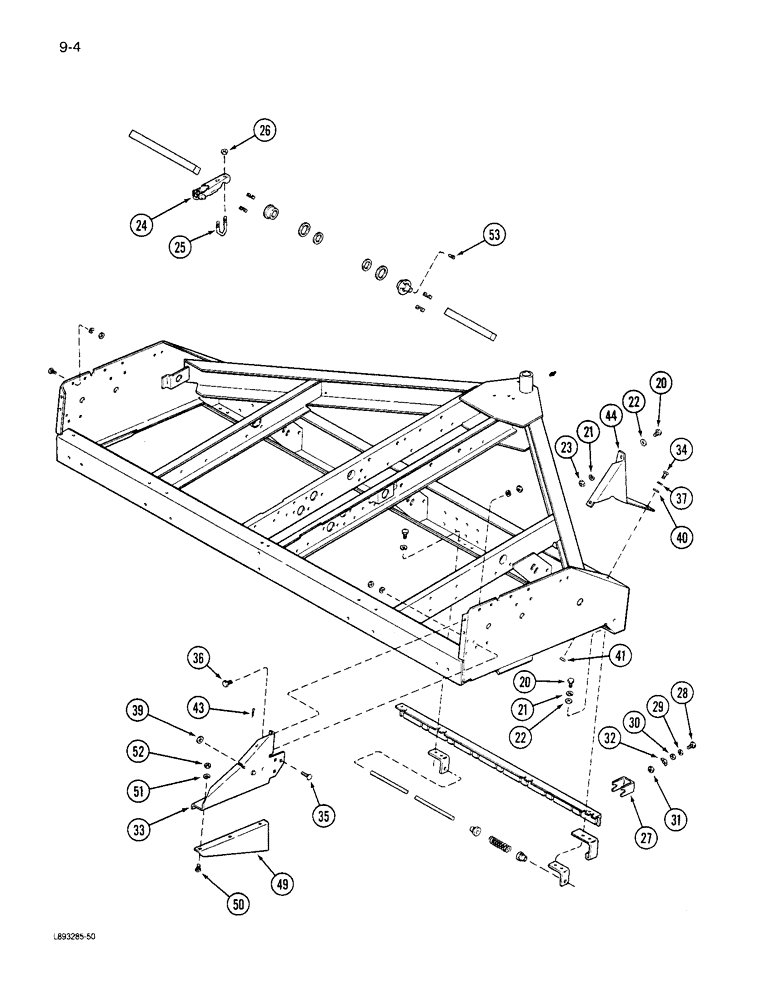 Схема запчастей Case IH 6300 - (9-004) - MAIN FRAME (09) - CHASSIS/ATTACHMENTS