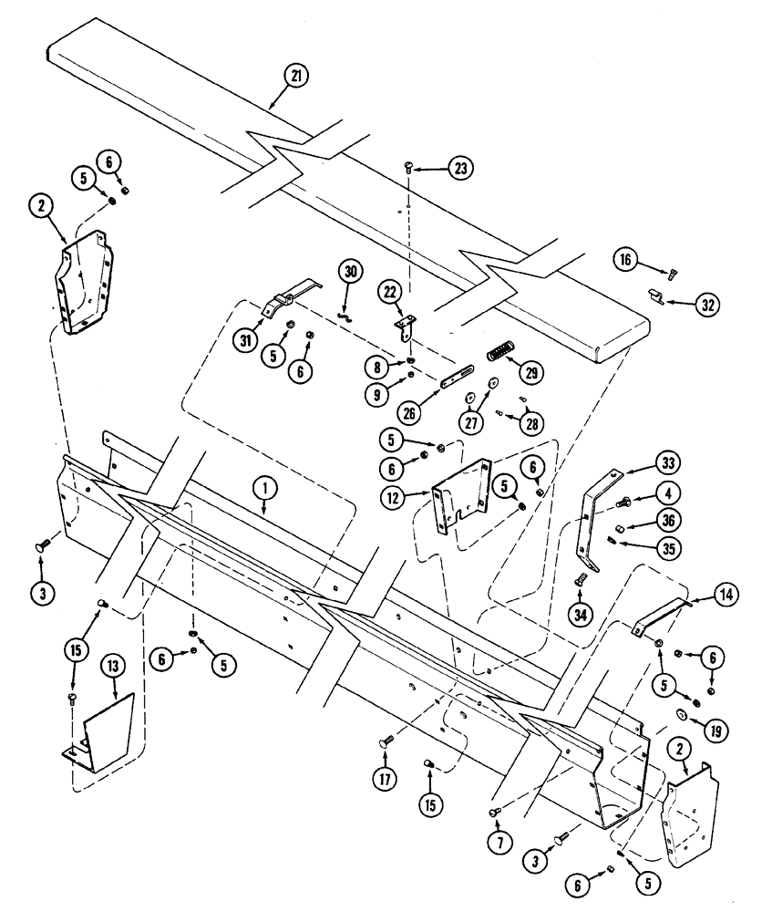 Схема запчастей Case IH 5500 - (9-72) - GRASS SEED ATTACHMENT, HOPPER (09) - CHASSIS